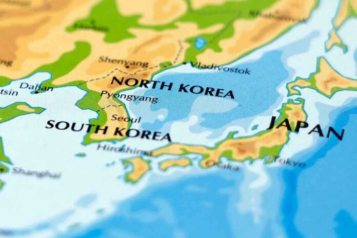 2393276241 featured image North Korea and South Korea on the map