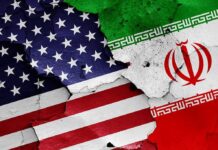 US and Iranian flags