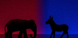 Republican and Democrat symbols
