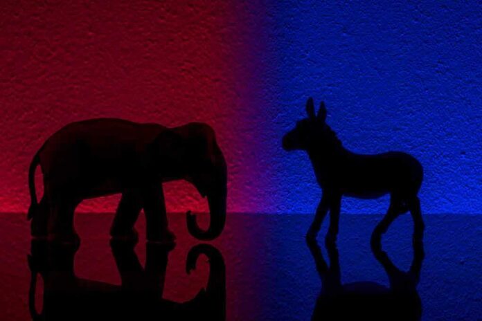 Republican and Democrat symbols