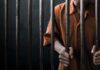 Man behind bars