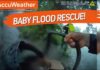 HERO Cop Saves Baby In RAGING Flood! HERO Cop Saves Baby In RAGING Flood!
