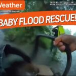 HERO Cop Saves Baby In RAGING Flood!