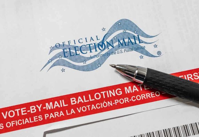 shutterstock_1787440103 Official election mail envelope with a pen beside it