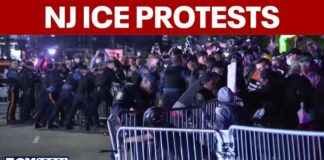 Anti-ICE protests continue outside Newark's Delaney Hall
