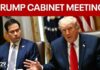 Trump Heads To Camp David For Crucial Cabinet Talks! Trump holds cabinet meeting at Camp David