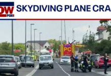 Skydiving plane crash: 11 dead in France town