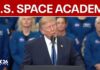 President Donald Trump announces U.S. Space Academy