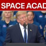 President Donald Trump announces U.S. Space Academy