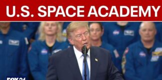 President Donald Trump announces U.S. Space Academy