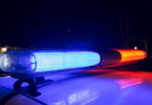 12 Police Officers ATTACKED – Prayer Rally Ambushed Police car light bar flashing blue and red at night