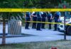 NEW Super Drug Floods Street – Teens DEAD police officers stand behind caution tape at a park scene