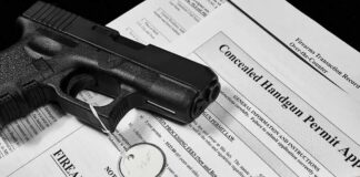 Handgun on concealed carry permit application