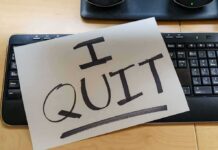 Abdul El-Sayed Top Staffer Quits Campaign—Shares Disturbing Truth Paper note reading I QUIT on a computer keyboard